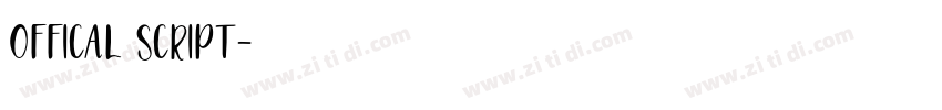 OFFICAL SCRIPT字体转换